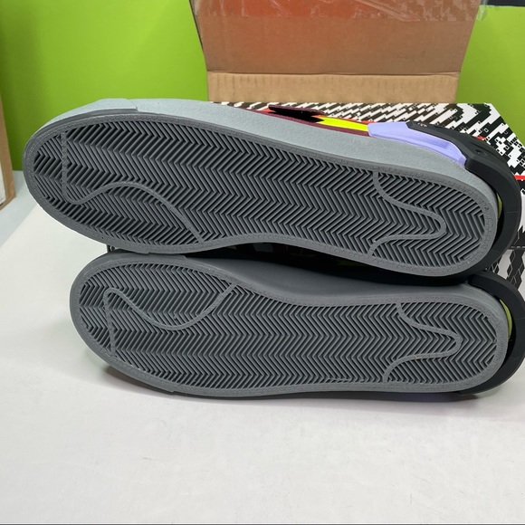 Nike Blazer Low Acronym Customizable Maroon & Black Basketball Size 10 Sneakers - Picture 9 of 14